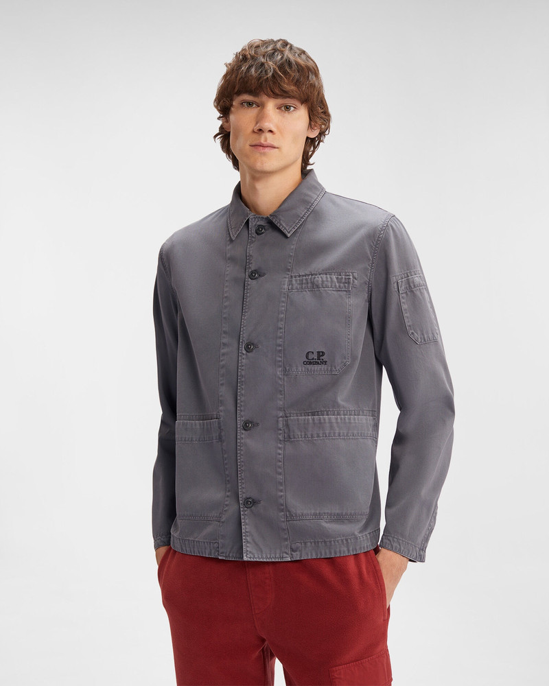 C.P. Company Military Twill Emerized Workwear Shirt outlook