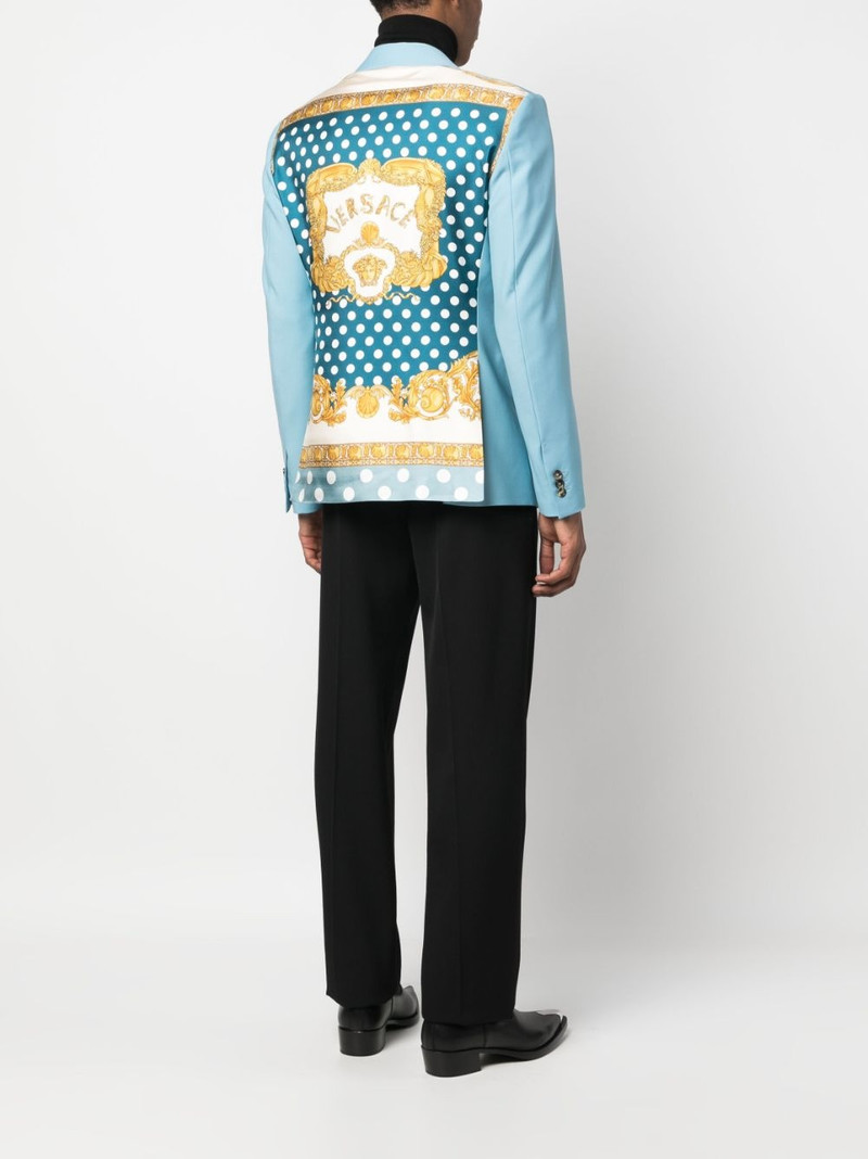 VERSACE Barocco-print single-breasted blazer outlook
