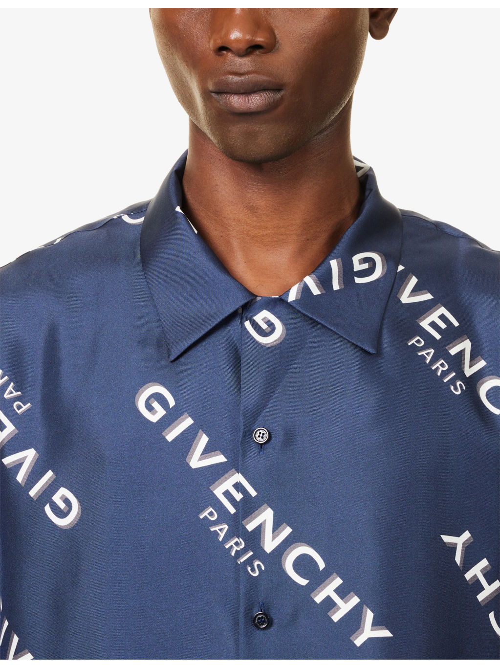 Logo Silk Bowling Shirt - 5