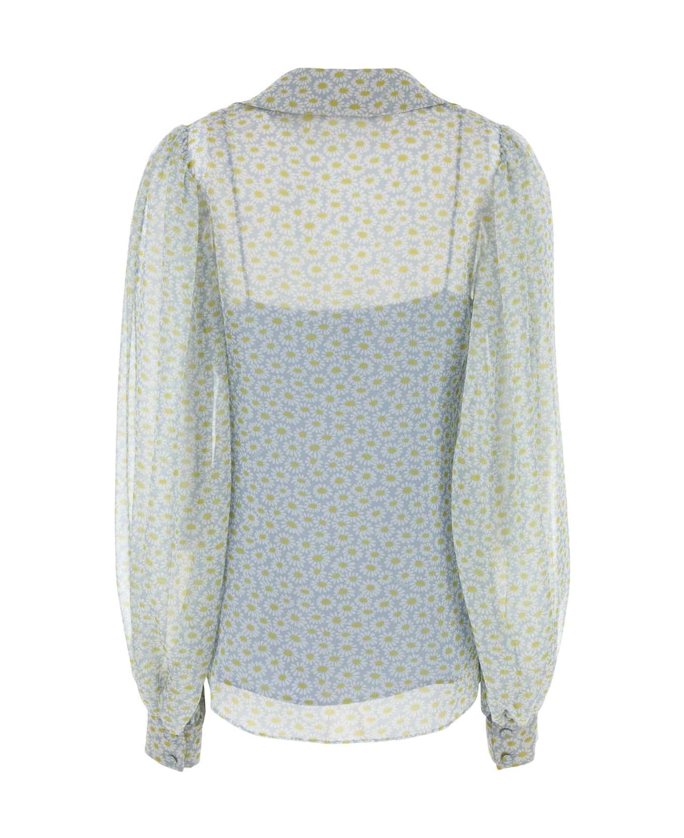 Printed Chiffon Shirt - 2
