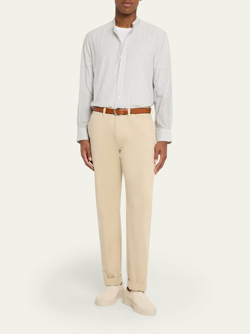 OFFICINE GÉNÉRALE Men's Cotton Twill Straight Fit Five-Pocket Pants outlook