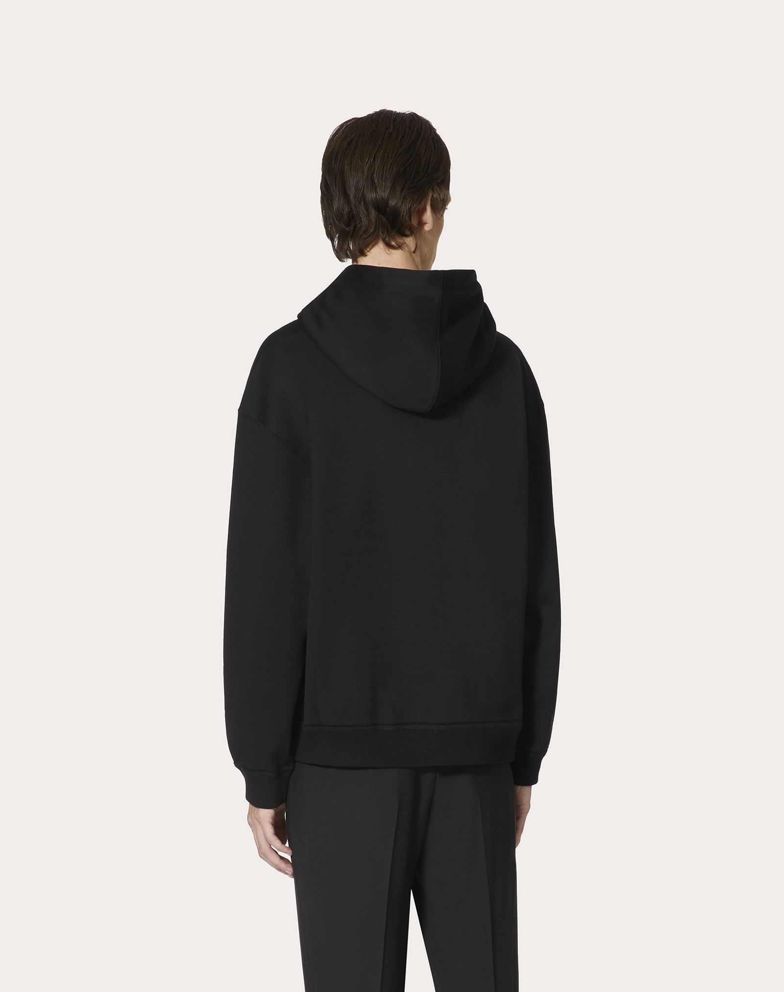 HOODED SWEATSHIRT WITH VLTN PRINT - 4