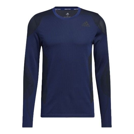adidas Men's adidas Contrasting Colors Round Neck Long Sleeves