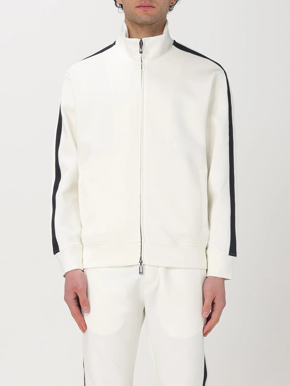 Emporio Armani jersey zip-up sweatshirt - 1