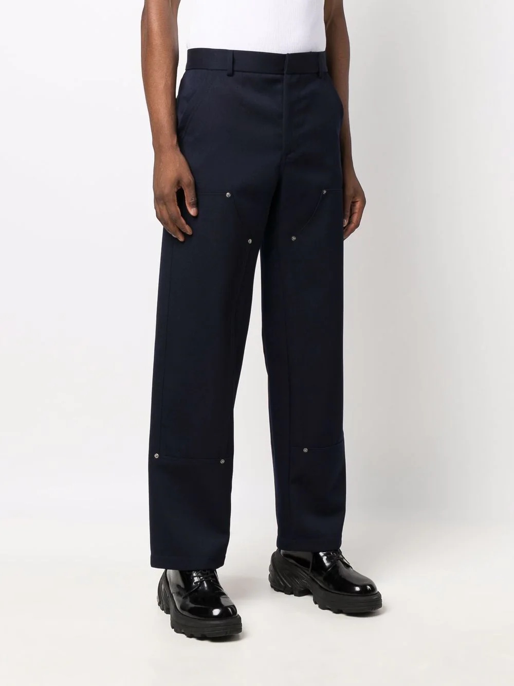 Workmen multiple-pocket straight-leg trousers - 4