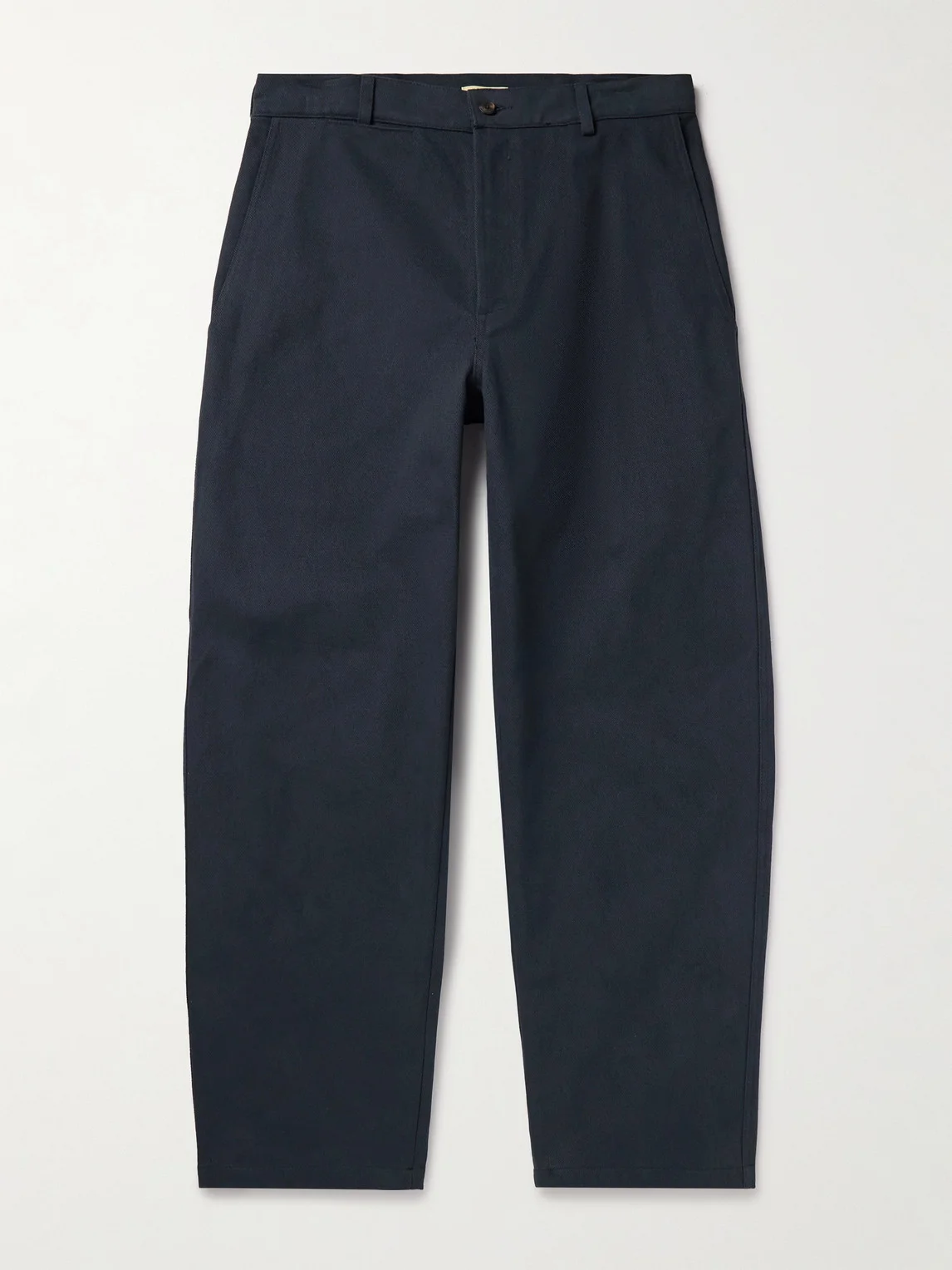 Balloon Barrel-Leg Cotton-Drill Trousers - 1