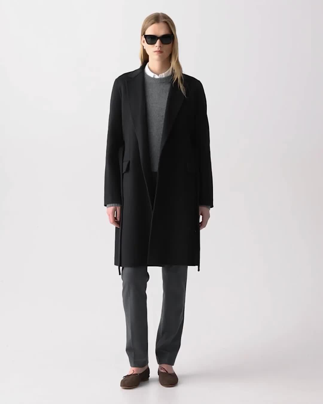Belted Coat in Double-Face Wool-Cashmere - 6
