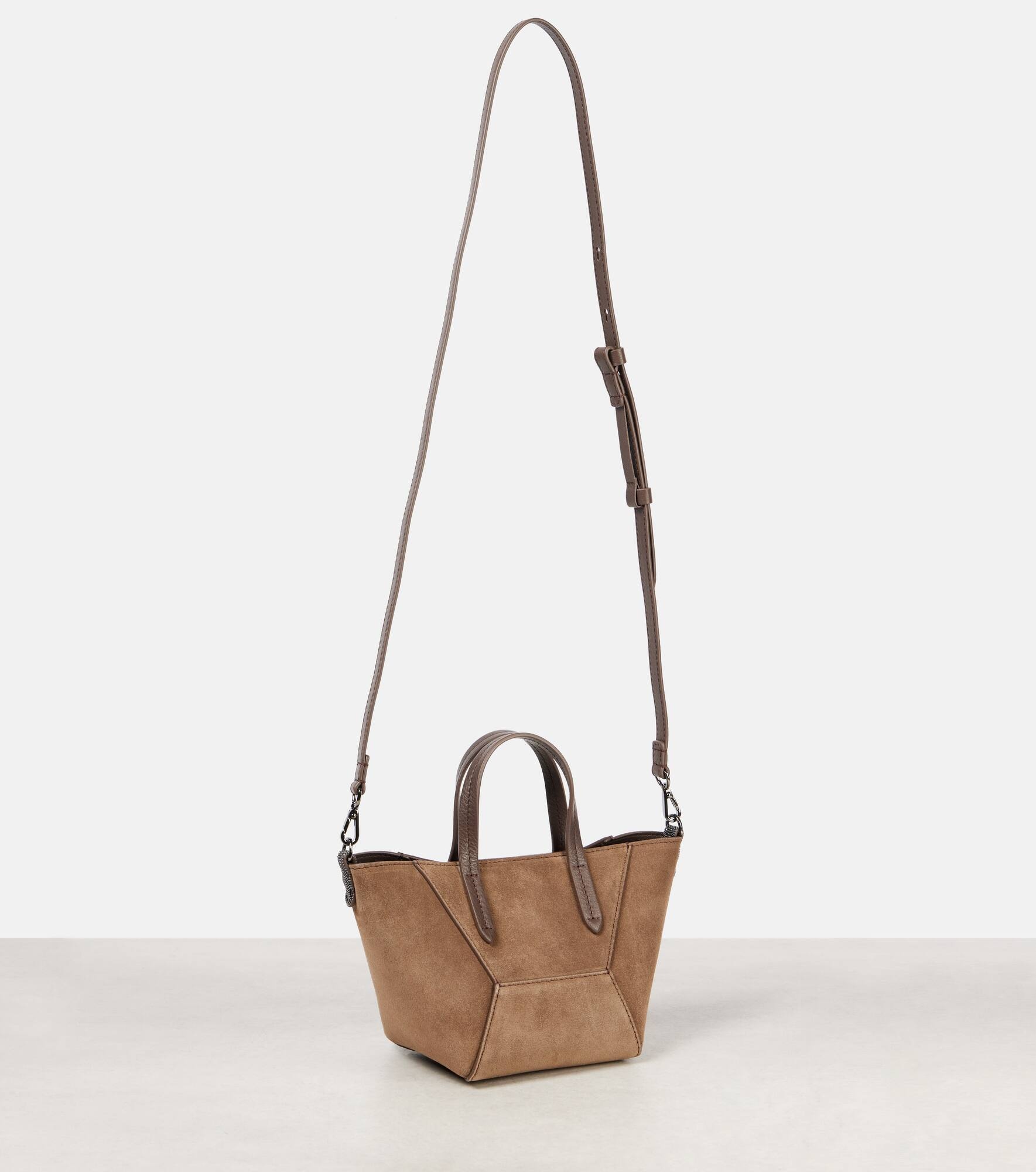 BC Duo Mini Monili suede tote bag - 4