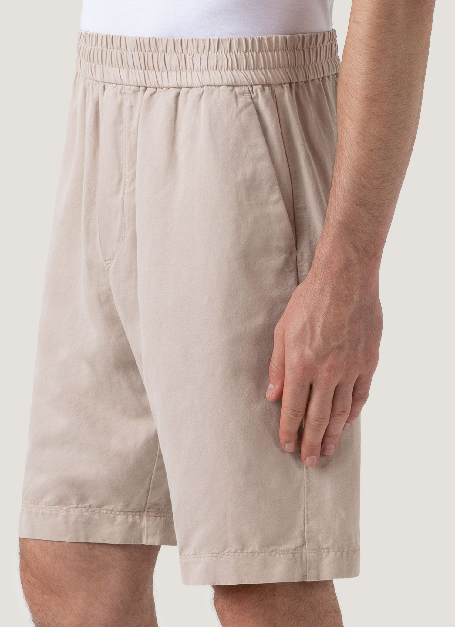 Cotton Linen Drawstring Shorts - 5