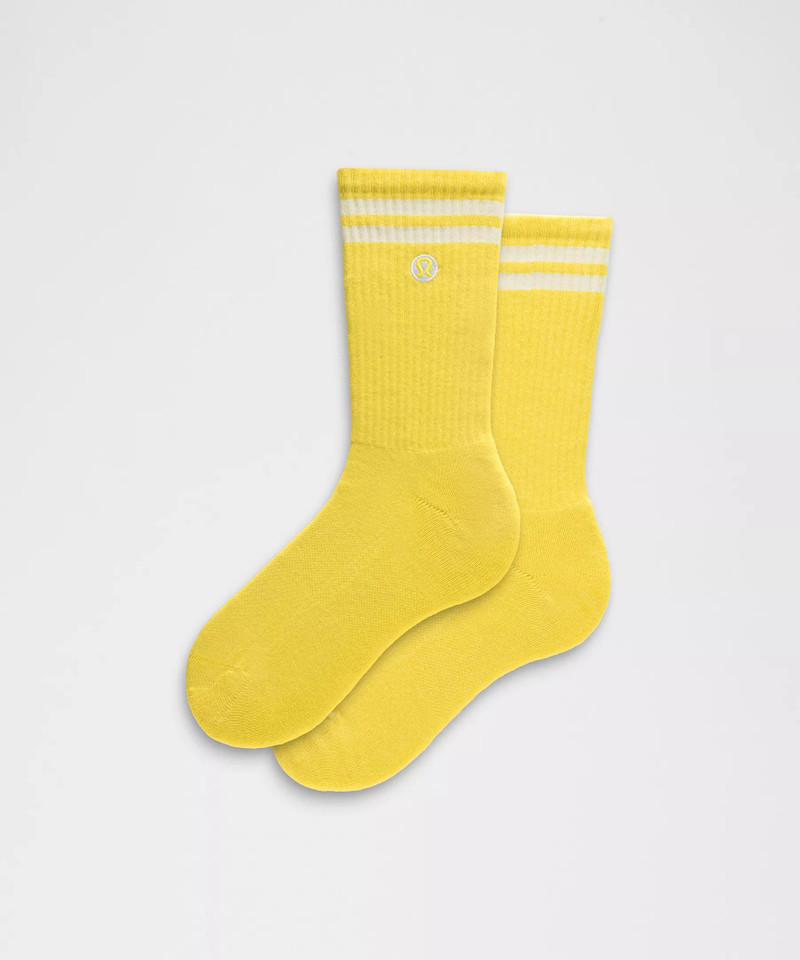 Unisex Daily Essential Crew Socks *Stripe 1