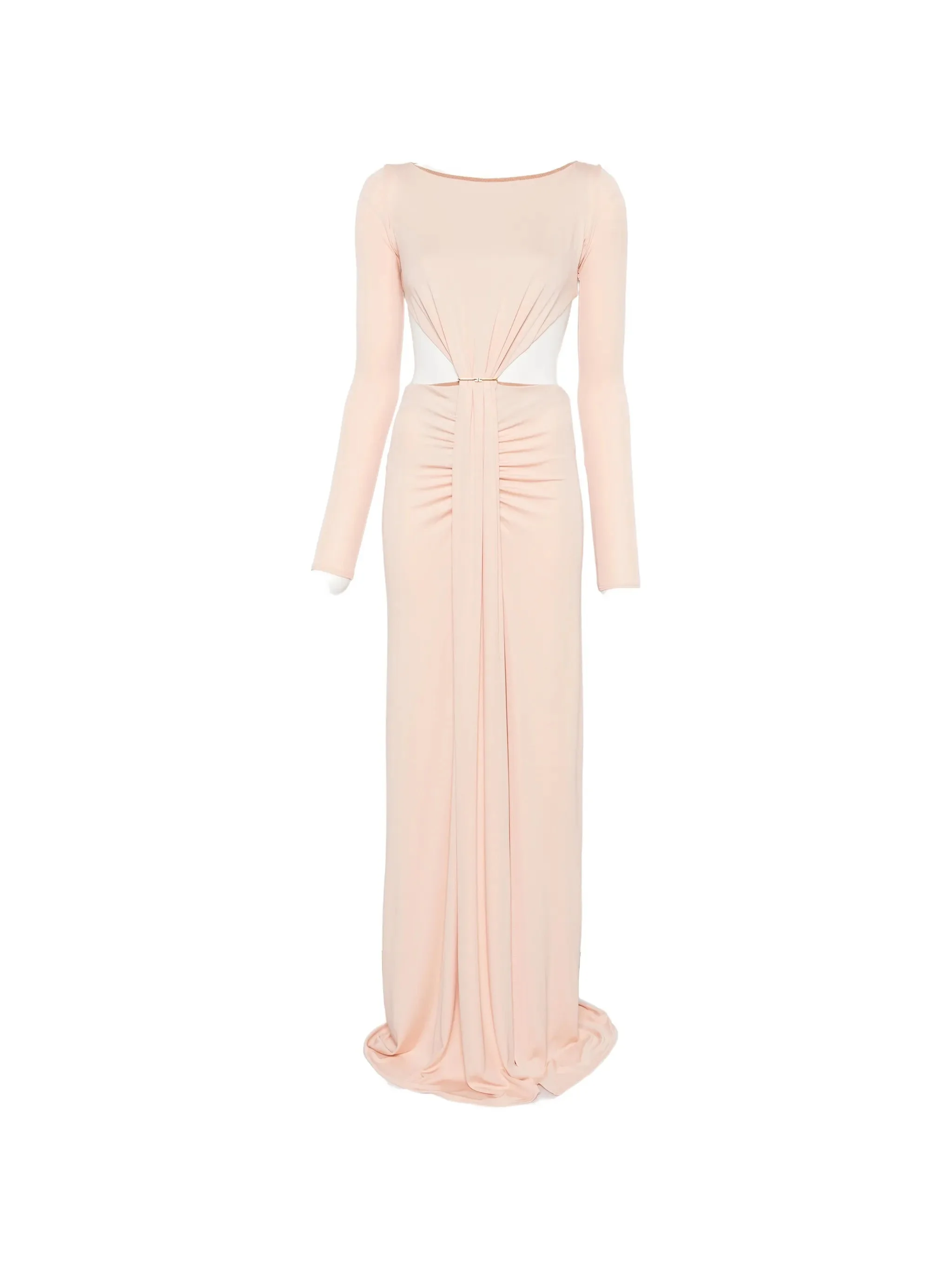 Elisabetta Franchi Cut-out Ruched Maxi Dress - 1