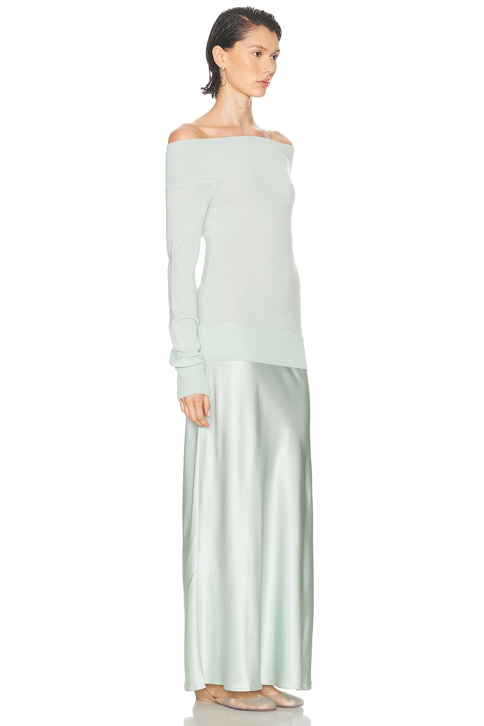 Shoulderless Cashmere Monument Dress - 2