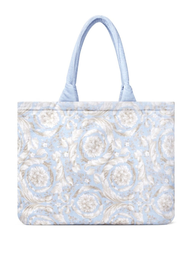 VERSACE Barocco terry.towelling tote bag outlook