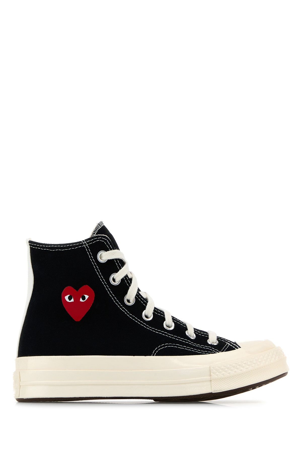 Black canvas Comme Des Garçons X Converse sneakers - 1