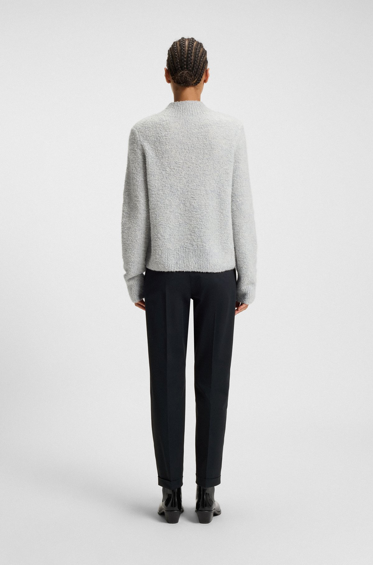 REGULAR-FIT TROUSERS IN STRETCH-COTTON TWILL - 4