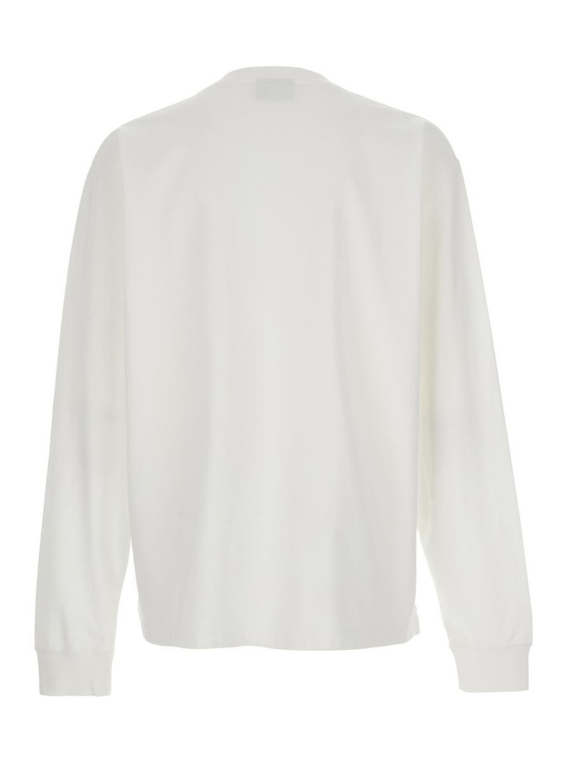 DSQUARED2 DSQUARED2 White Sweater With Logo Printed On The Chest In Cotton Man outlook