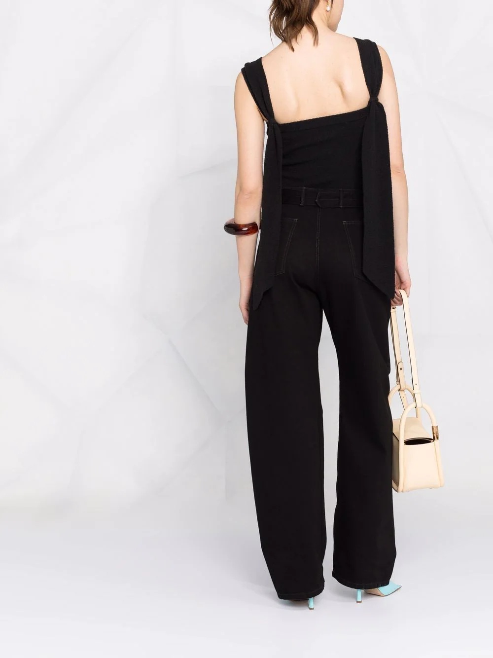 draped-strap bandeau top - 6