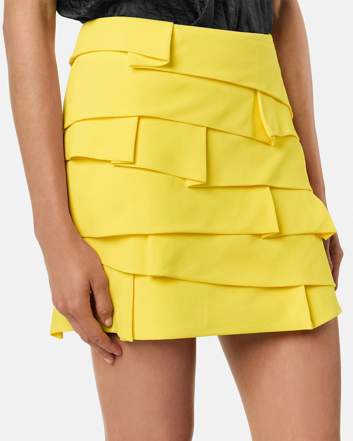 Envers-Satin Fitted Mini Skirt - 3