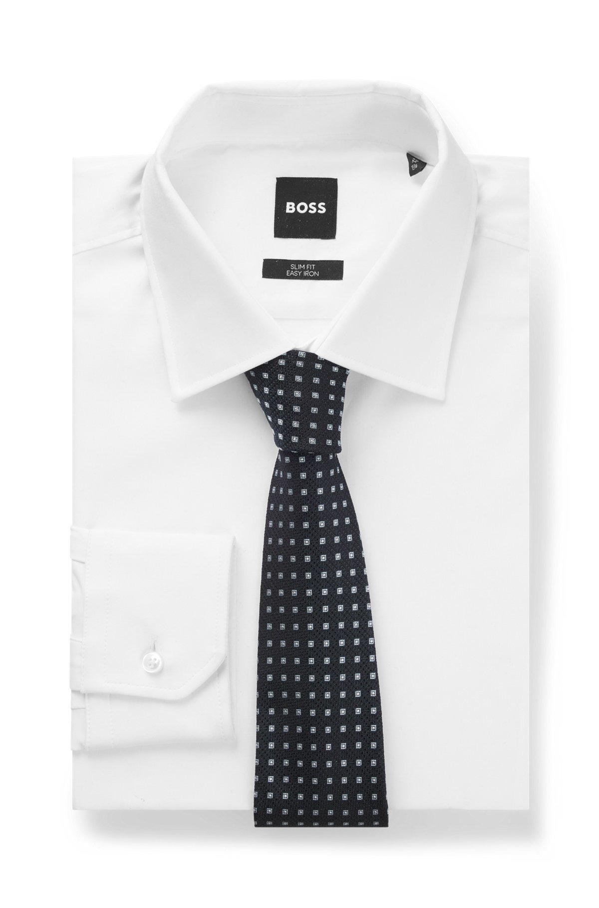 PATTERNED TIE IN PURE SILK JACQUARD - 3
