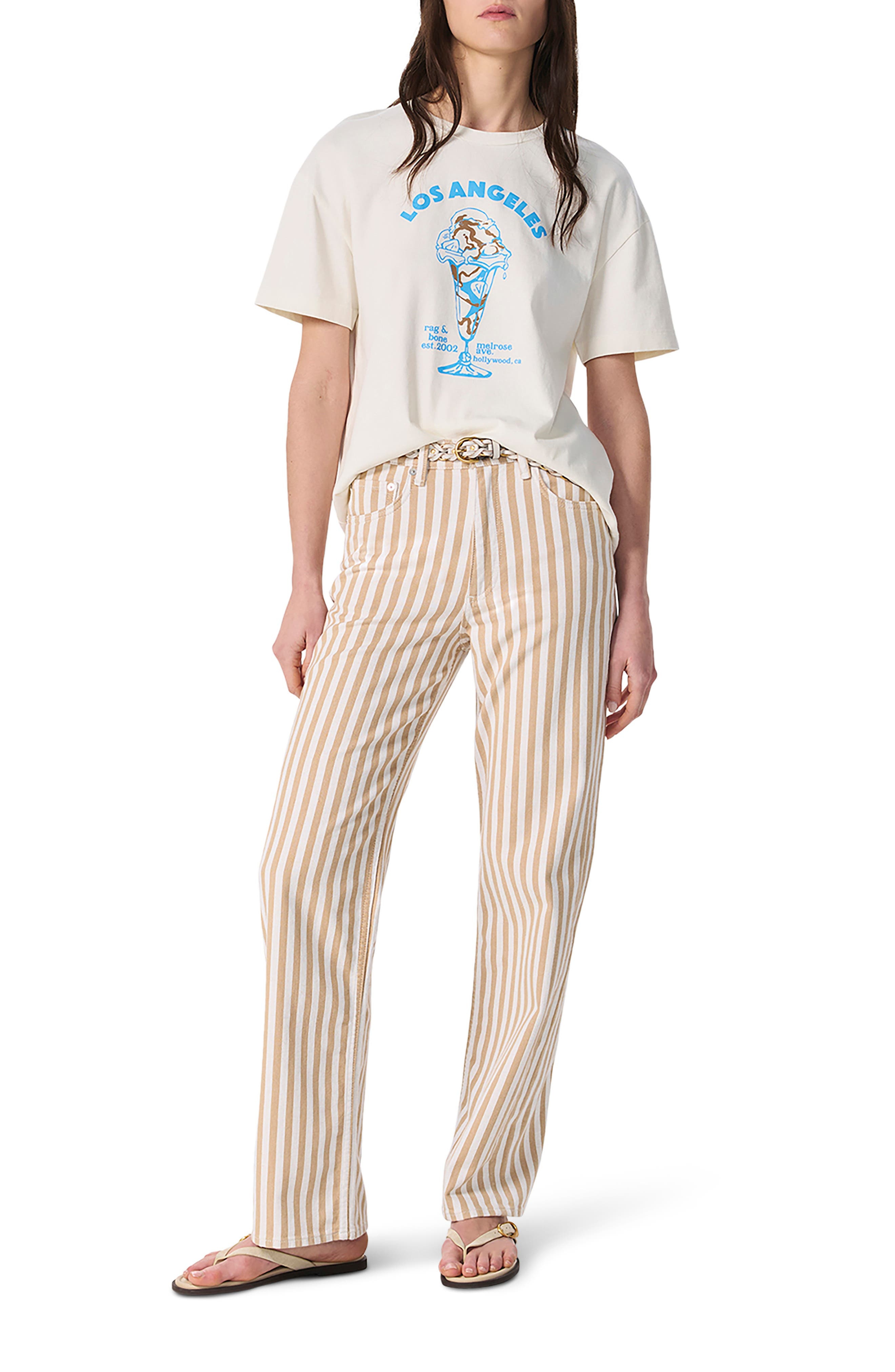 rag & bone Los Angeles Ice Cream Cotton Graphic T-Shirt in Chalk at Nordstrom - 5