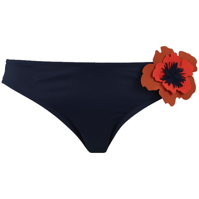 Women Bikini Bottom Midi Brief Fleurs 3D - 1