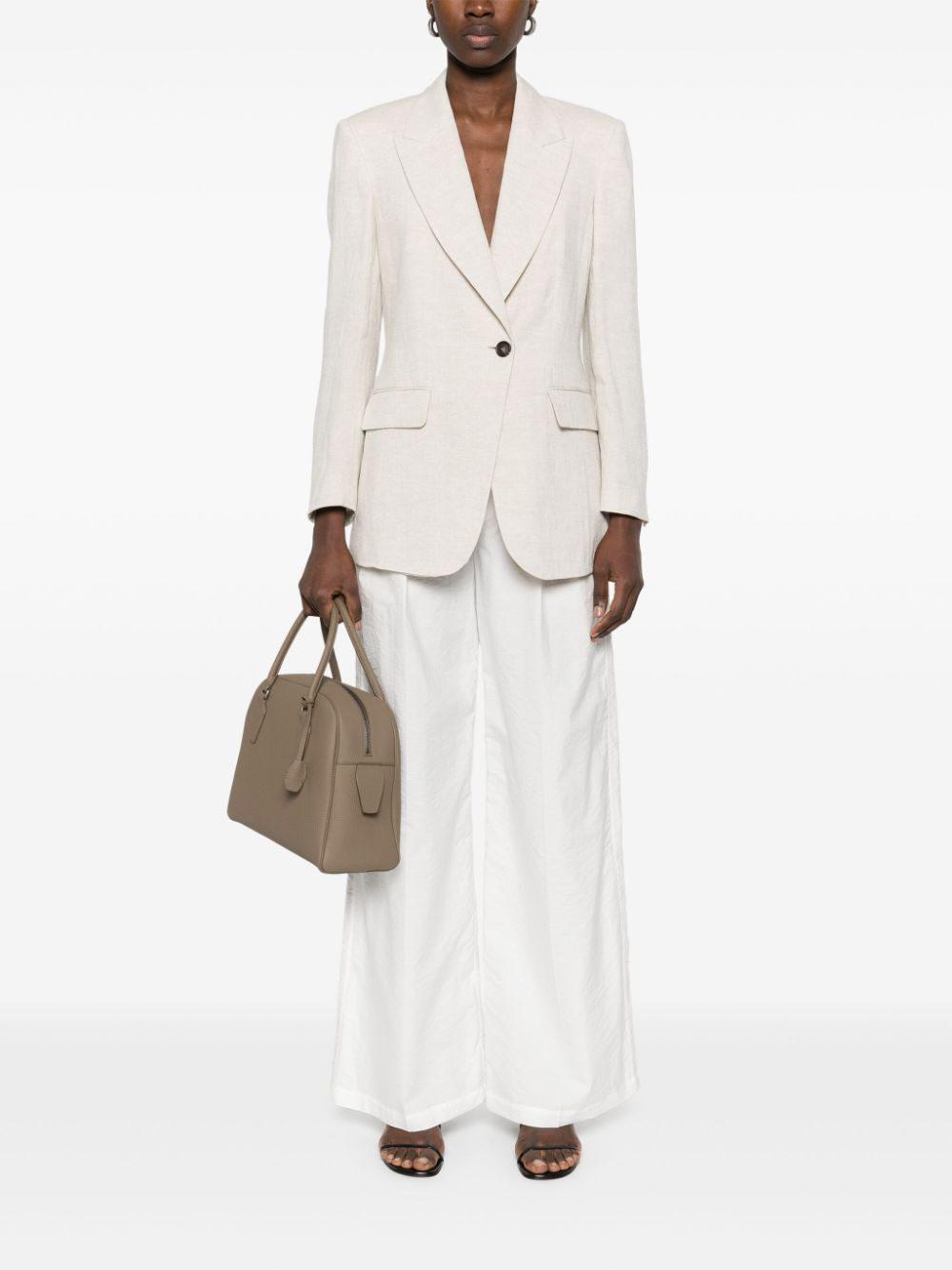 Brunello Cucinelli Women Linen Single-Breasted Jacket - 5