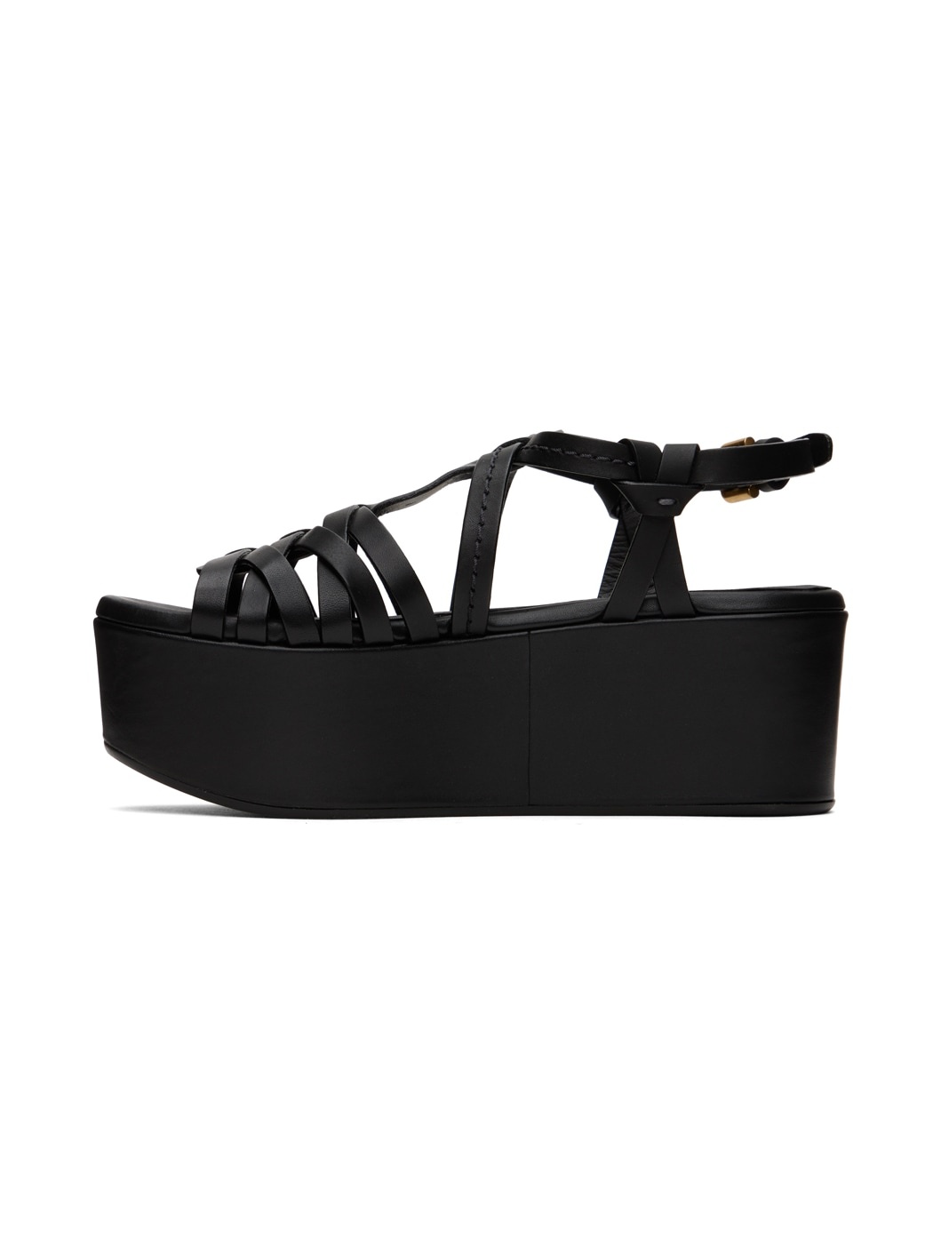 Black Sierra Heeled Sandals - 3