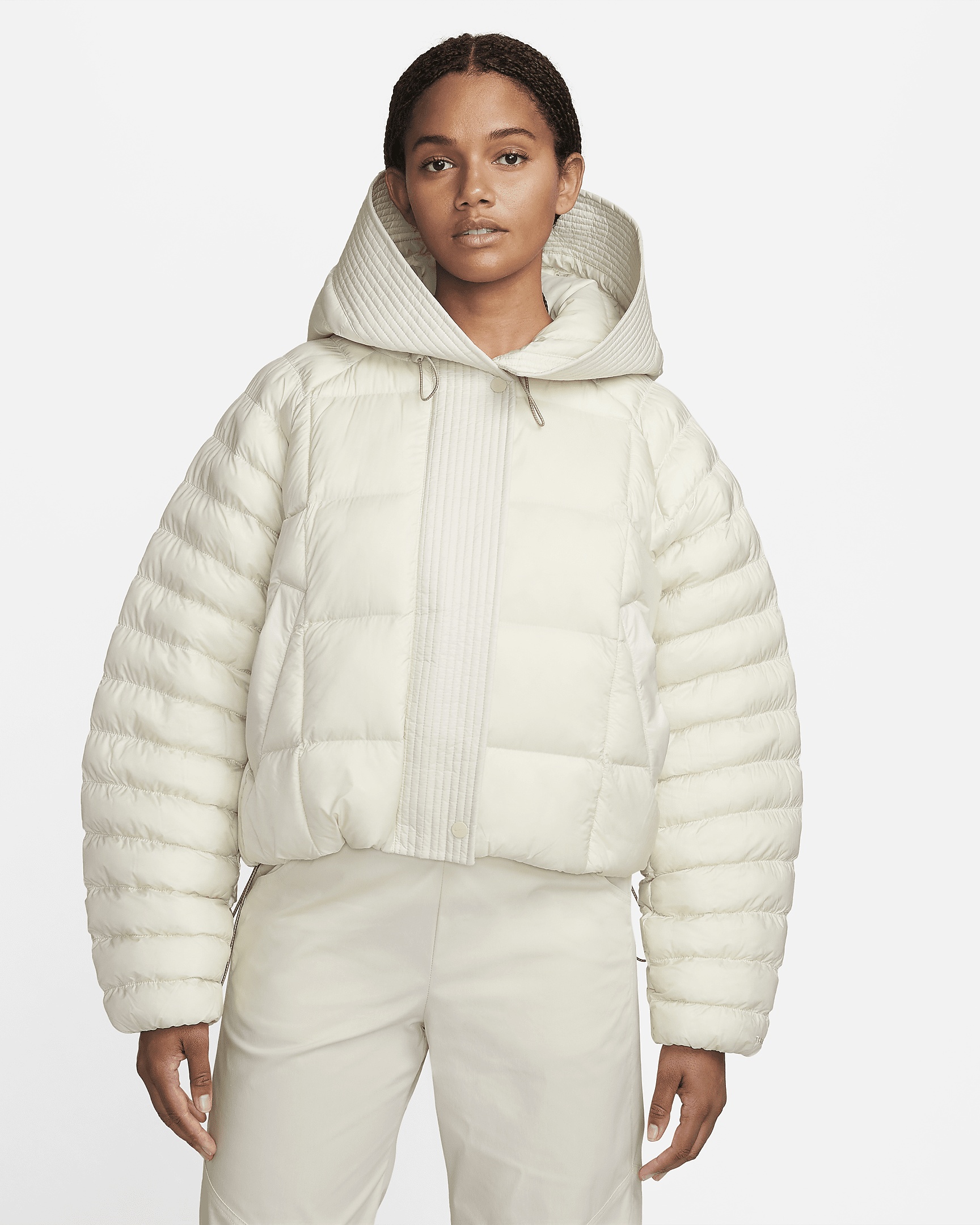 Nike Nike Sportswear Swoosh Puffer PrimaLoft Women s Therma FIT Oversized Hooded Jacket REVERSIBLE