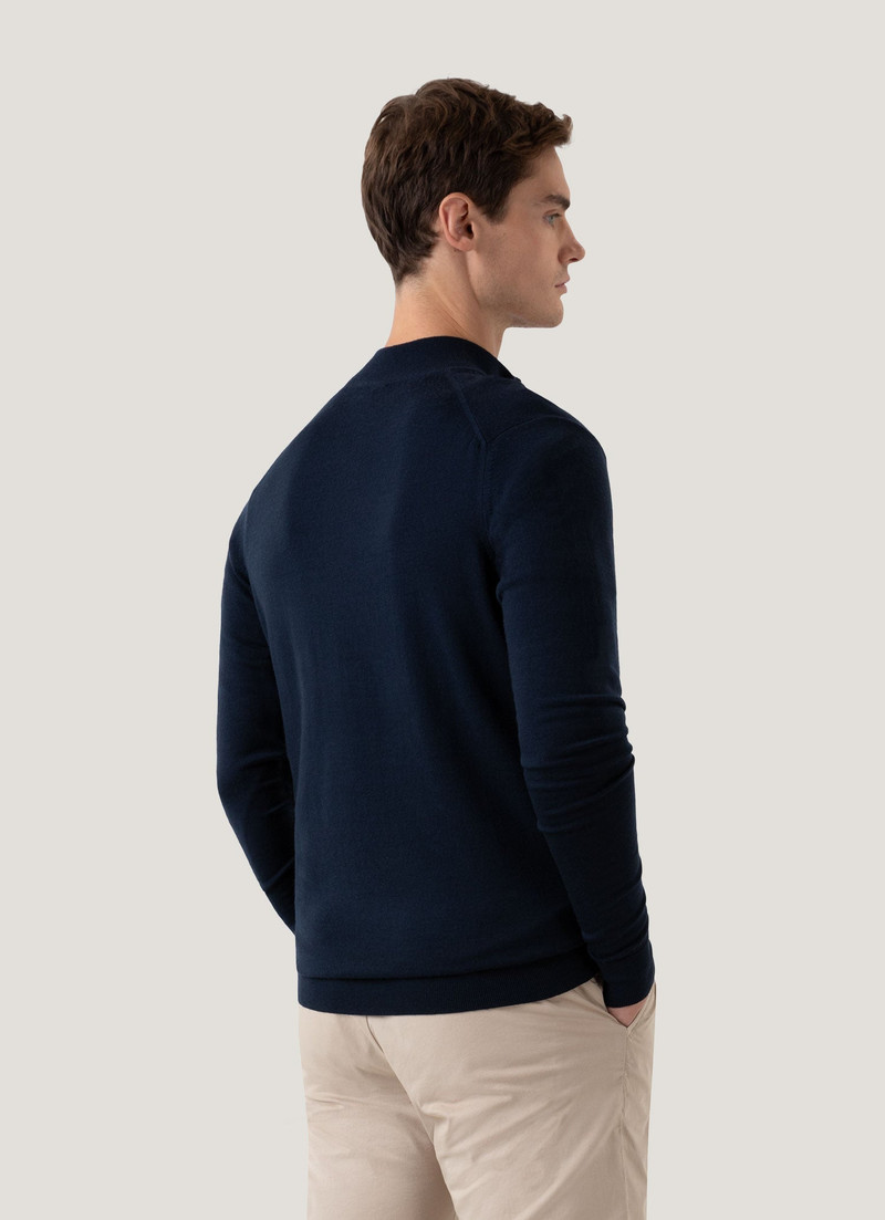 Sunspel Fine Merino Wool Zip Neck outlook