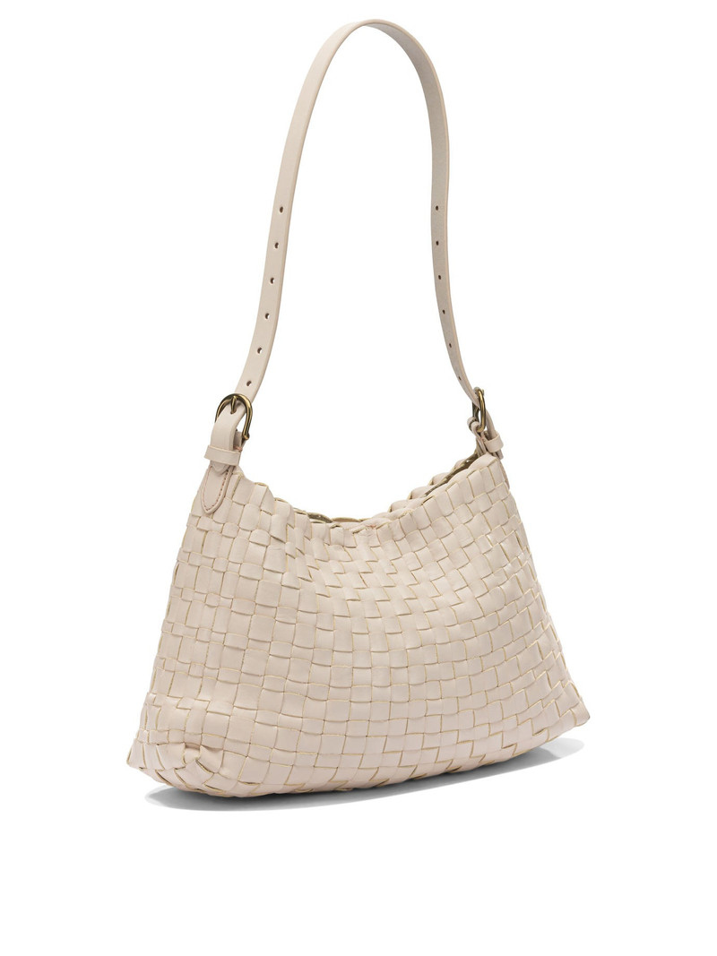 DRAGON DIFFUSION Hobo Salvage Shoulder Bags Beige outlook