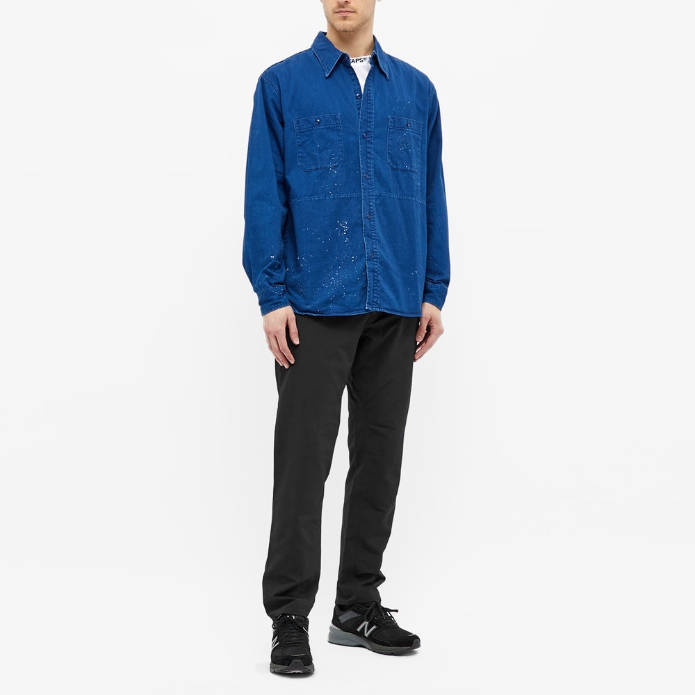 Neighborhood Long Sleeve Indigo Work Shirt - 6