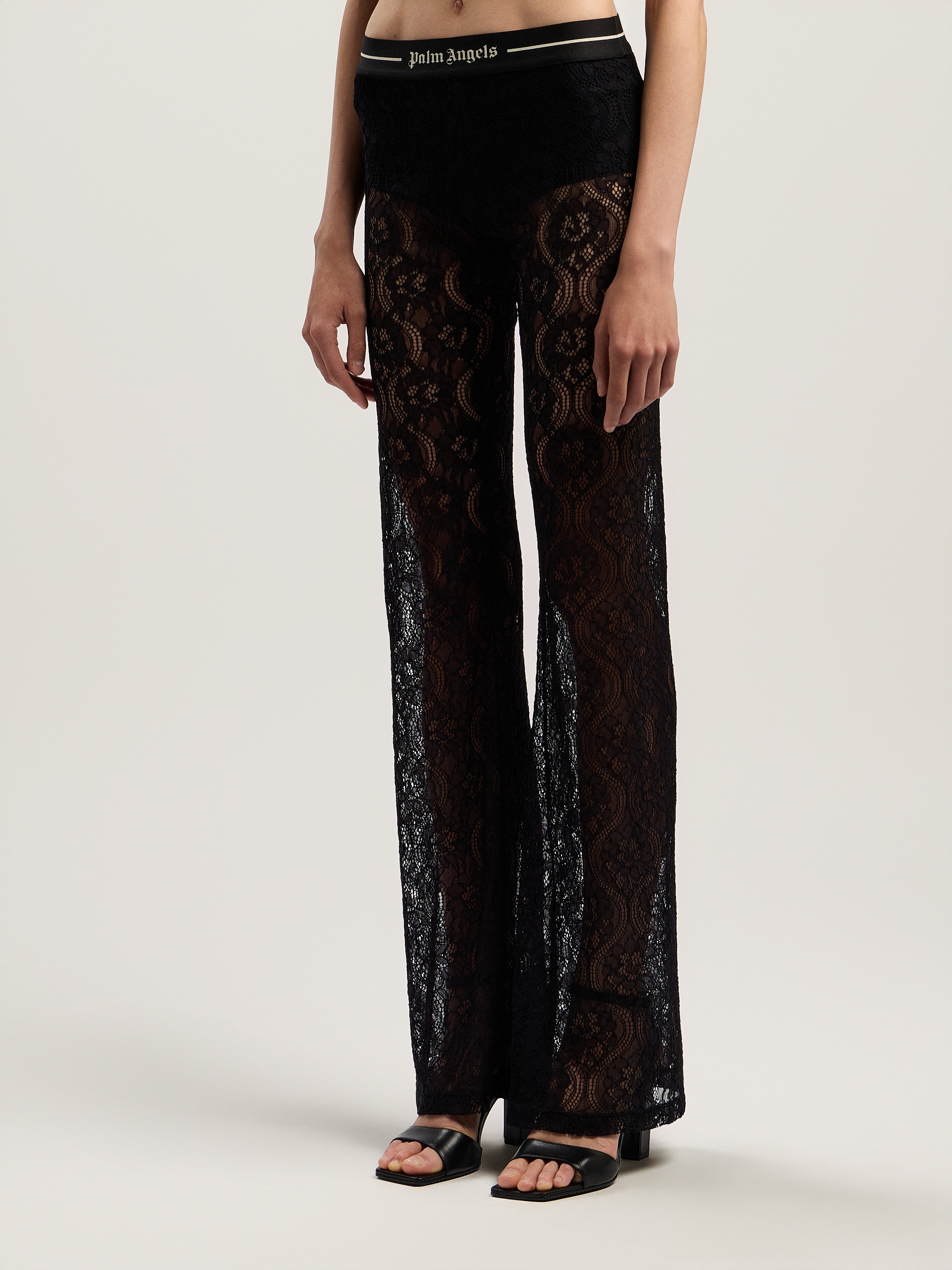 Classic Logo Lace Pants - 3