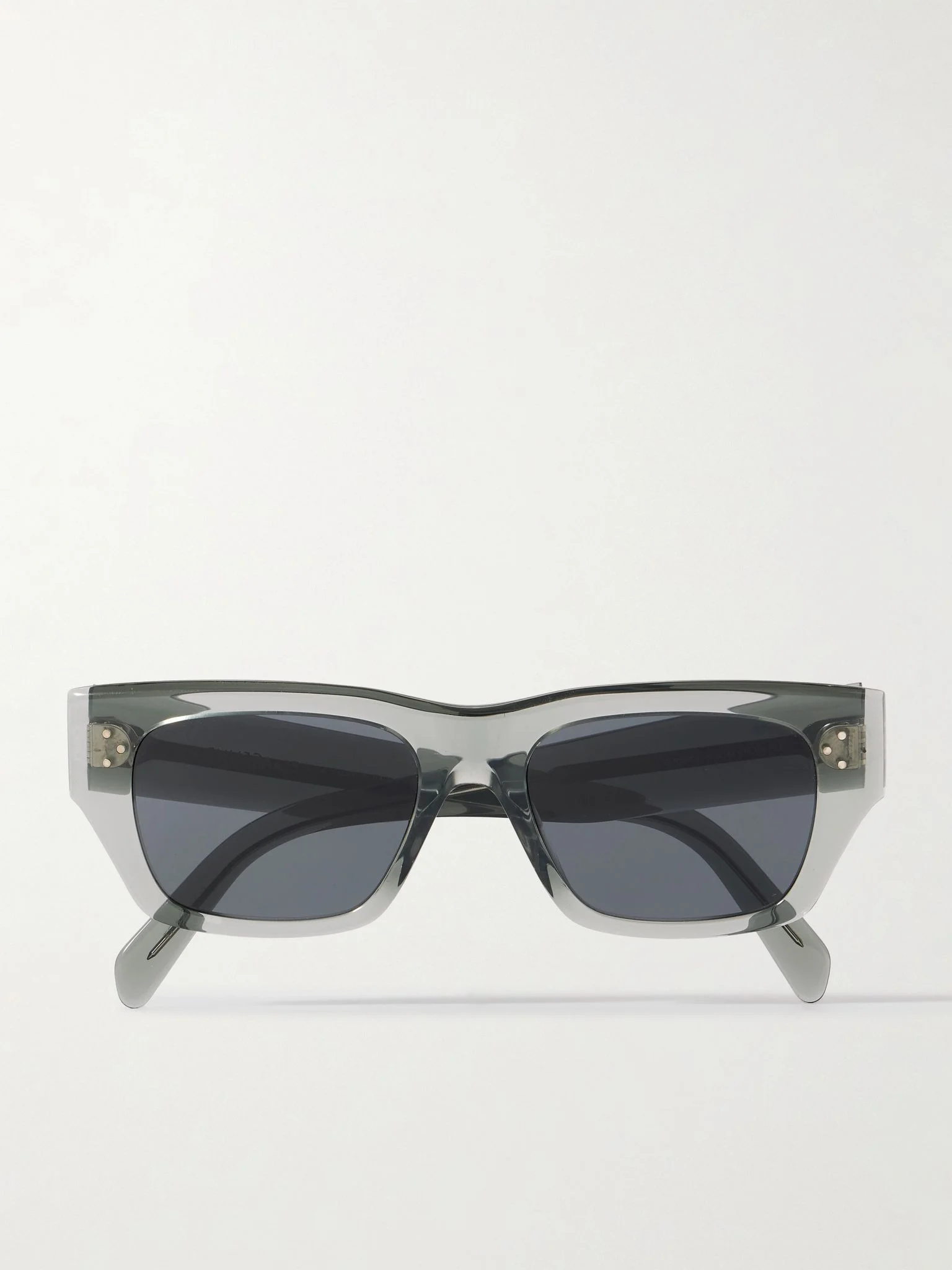 Square-frame acetate sunglasses Gray - 1