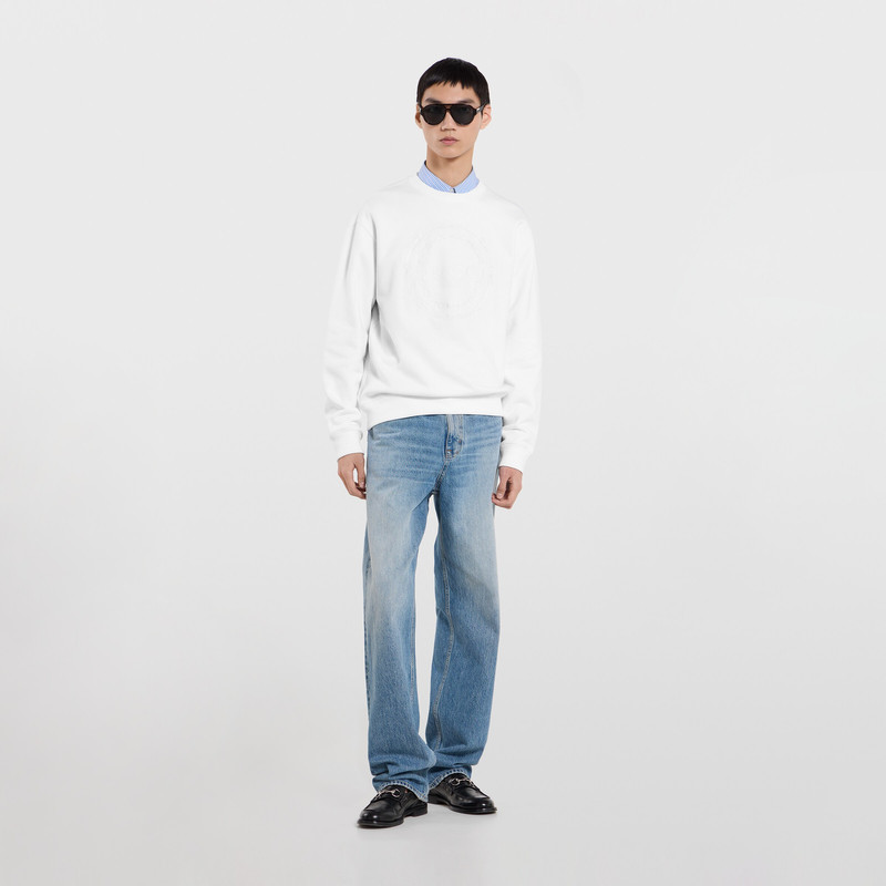 GUCCI Cotton jersey sweatshirt with embroidery outlook