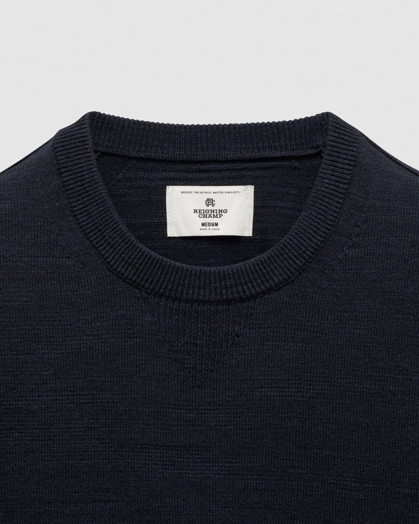 Cotton Slub Laurel Crewneck Navy - 2