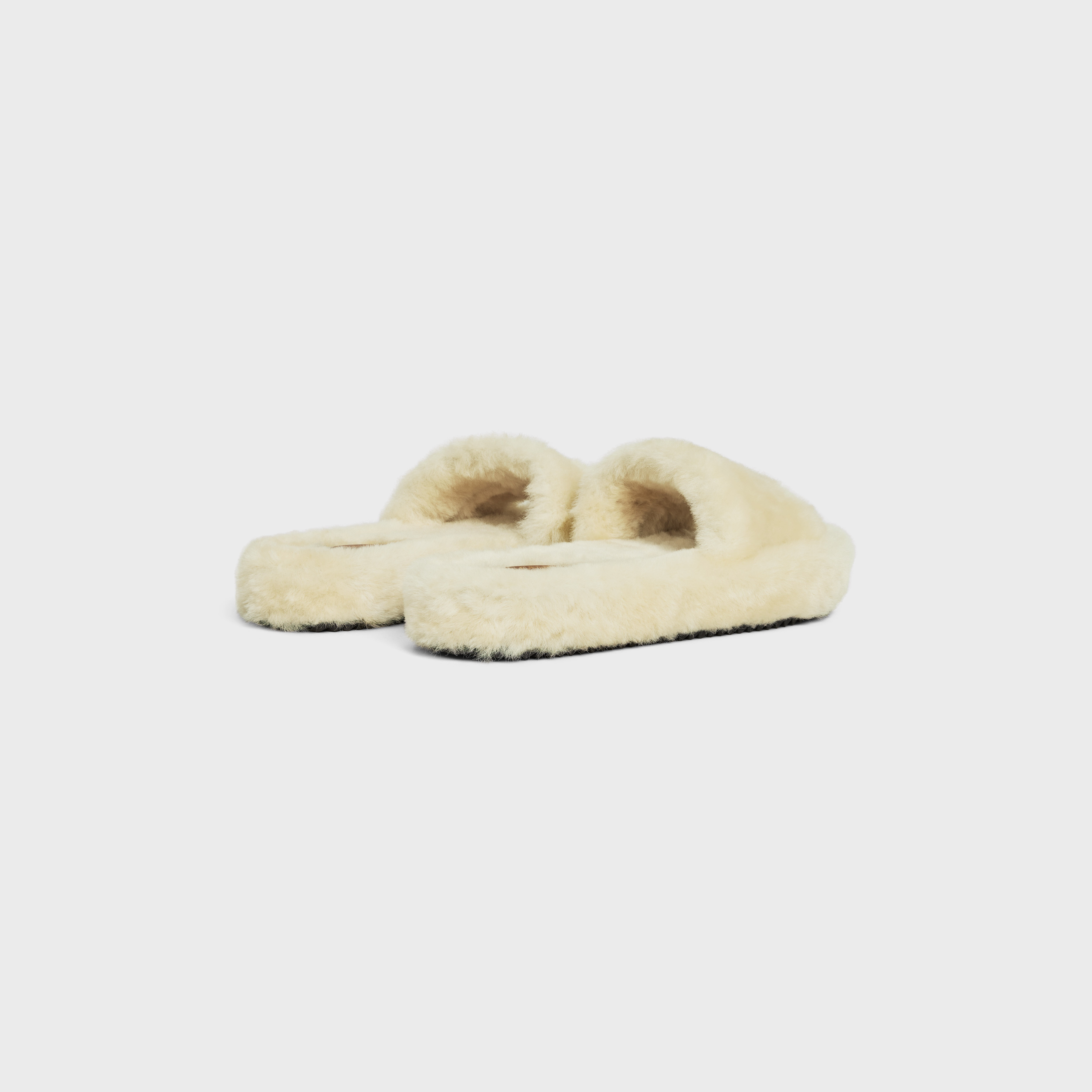 CELINE FUR SLIDES in Shearling - 3