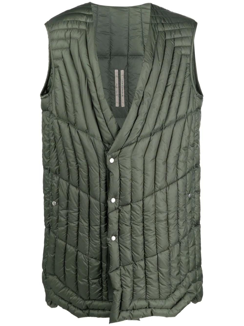 quilted fitted gilet - 1