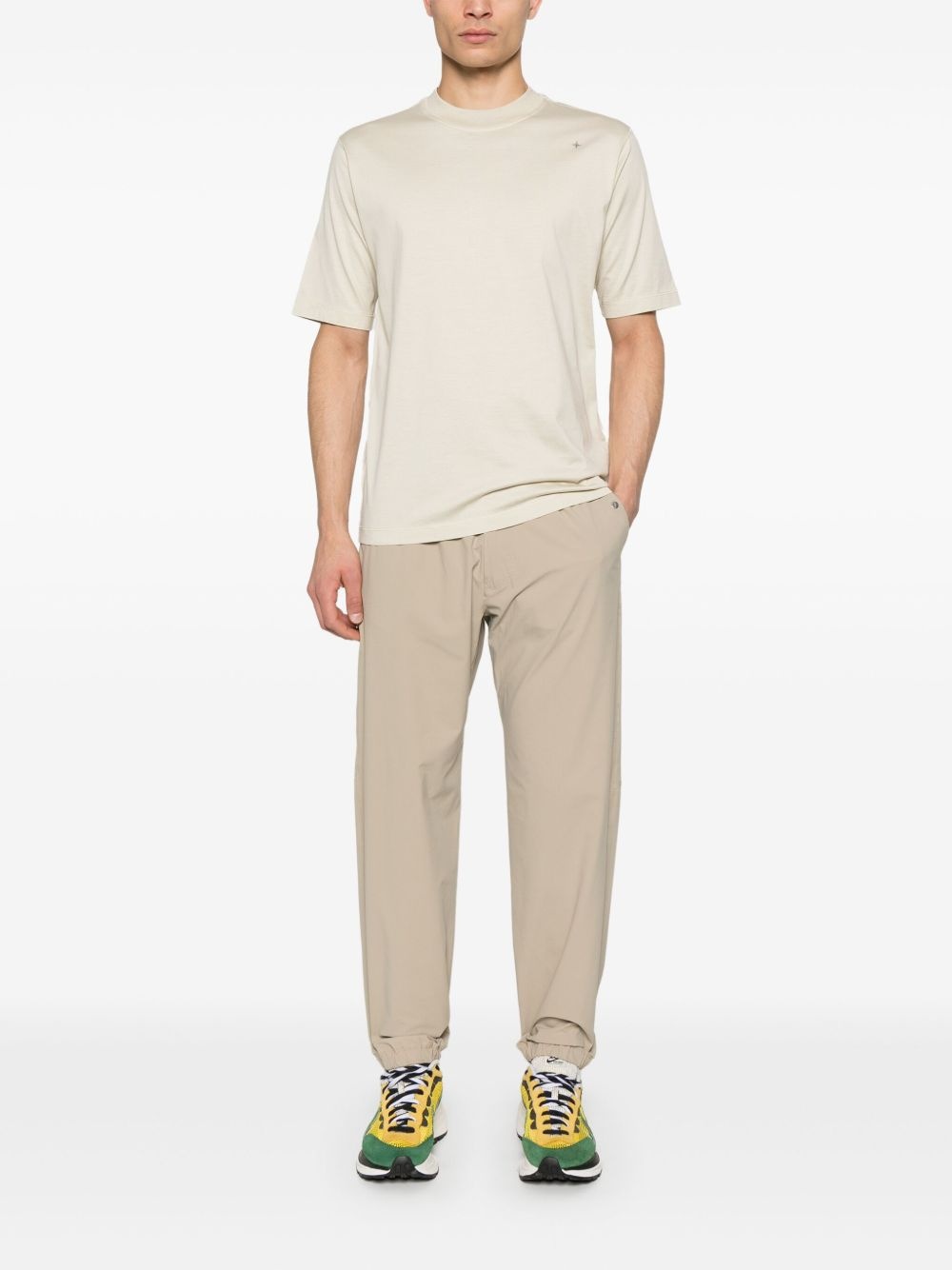 compass-embroidered T-shirt - 2