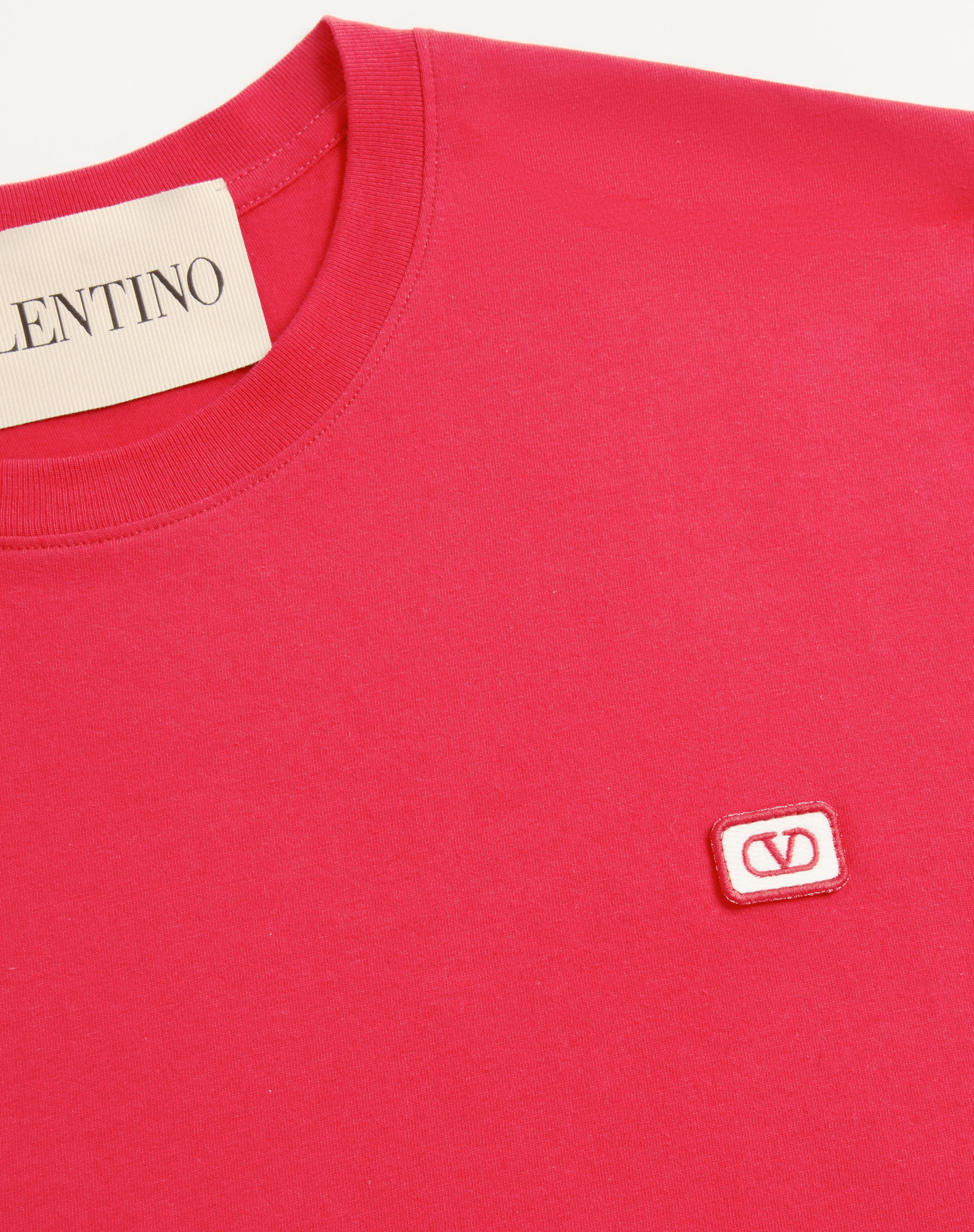 COTTON T-SHIRT WITH VLOGO PATCH - 7