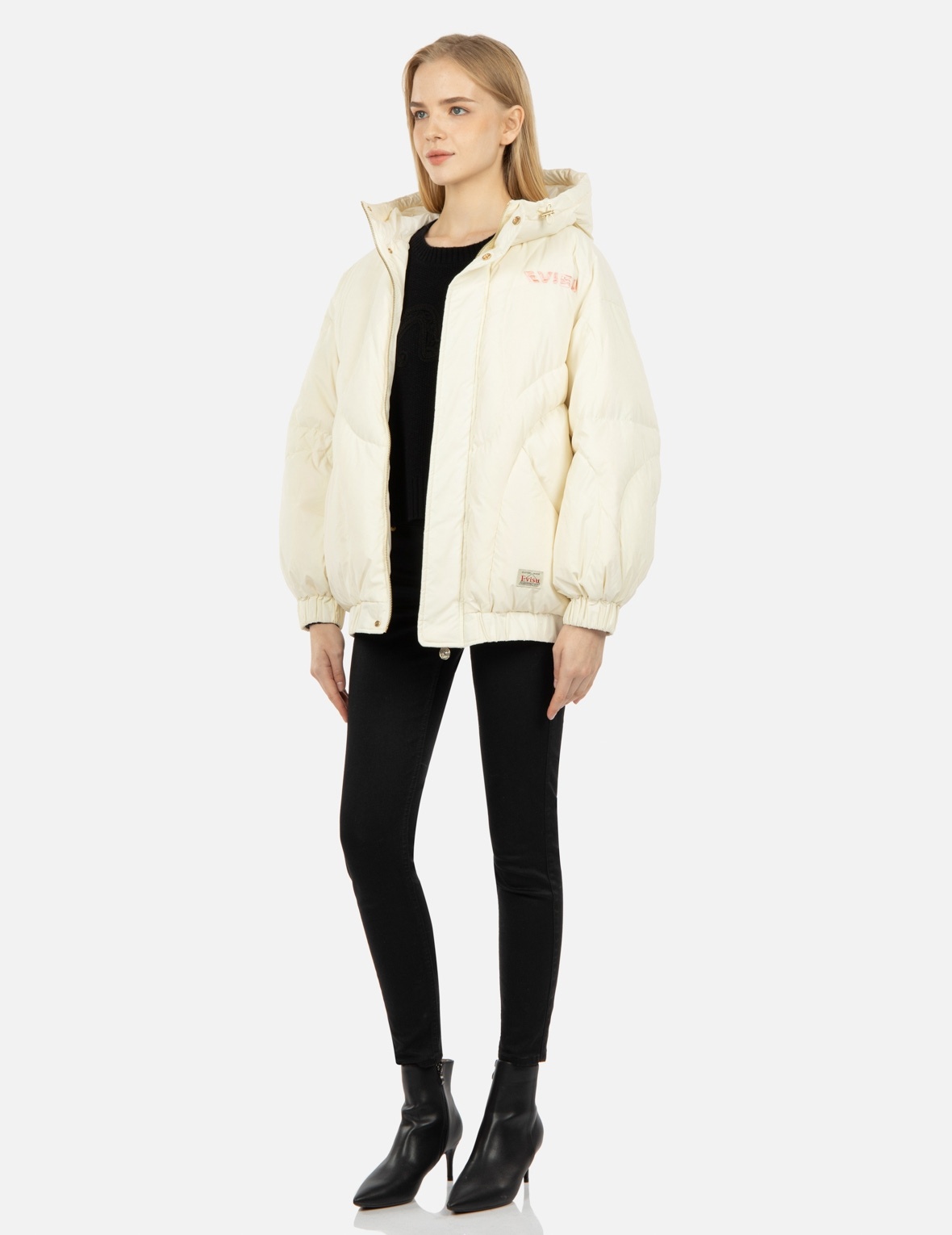 CAMOUFLAGE LOGO EMBROIDERY DOWN JACKET - 3