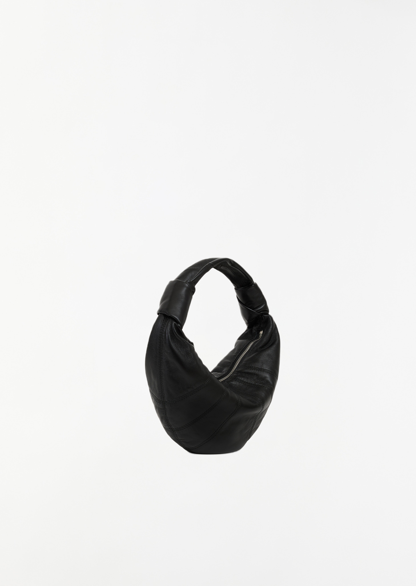 Mini Fortune Croissant Bag — Black - 2