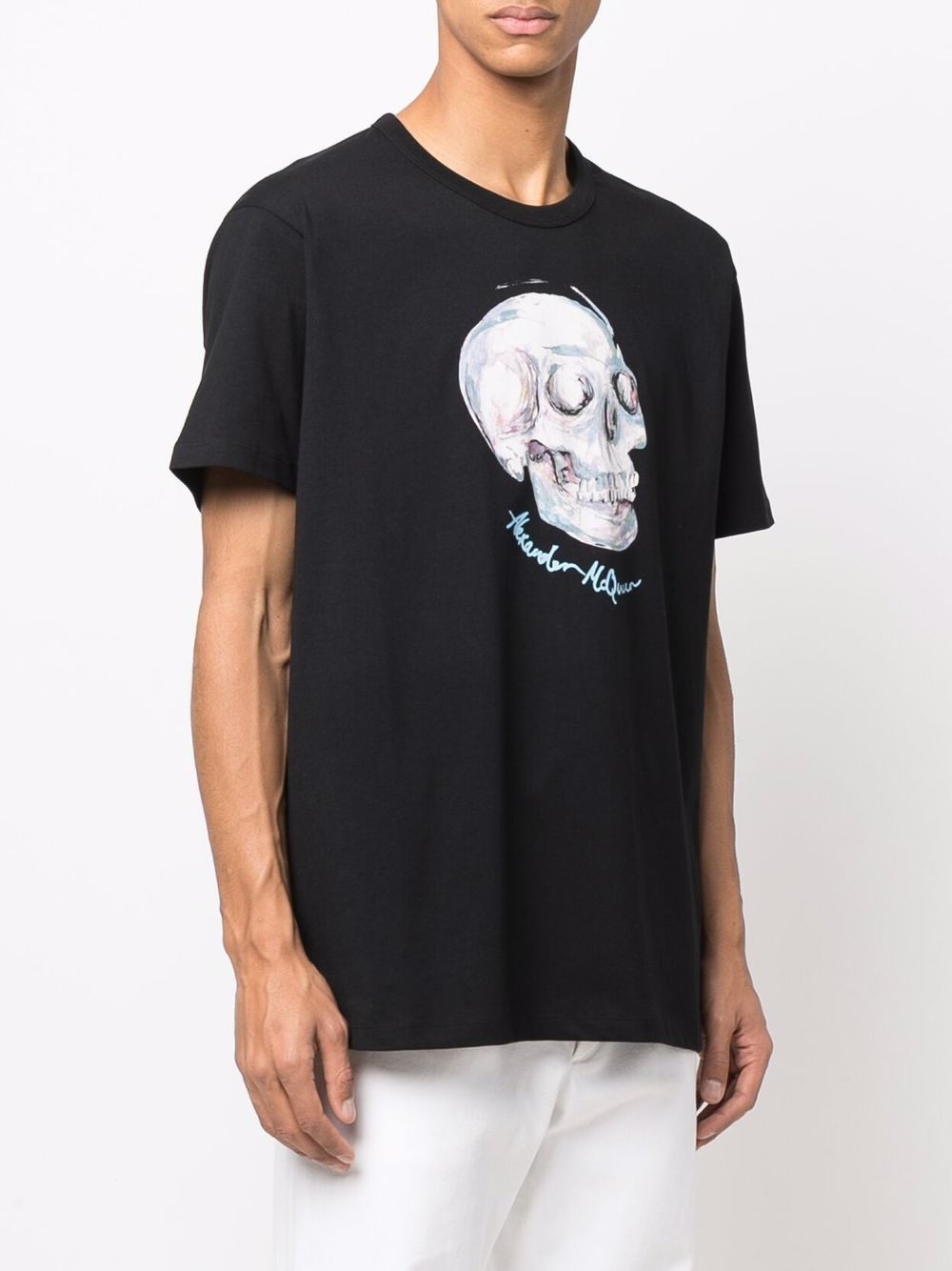 skull-print cotton T-shirt - 3