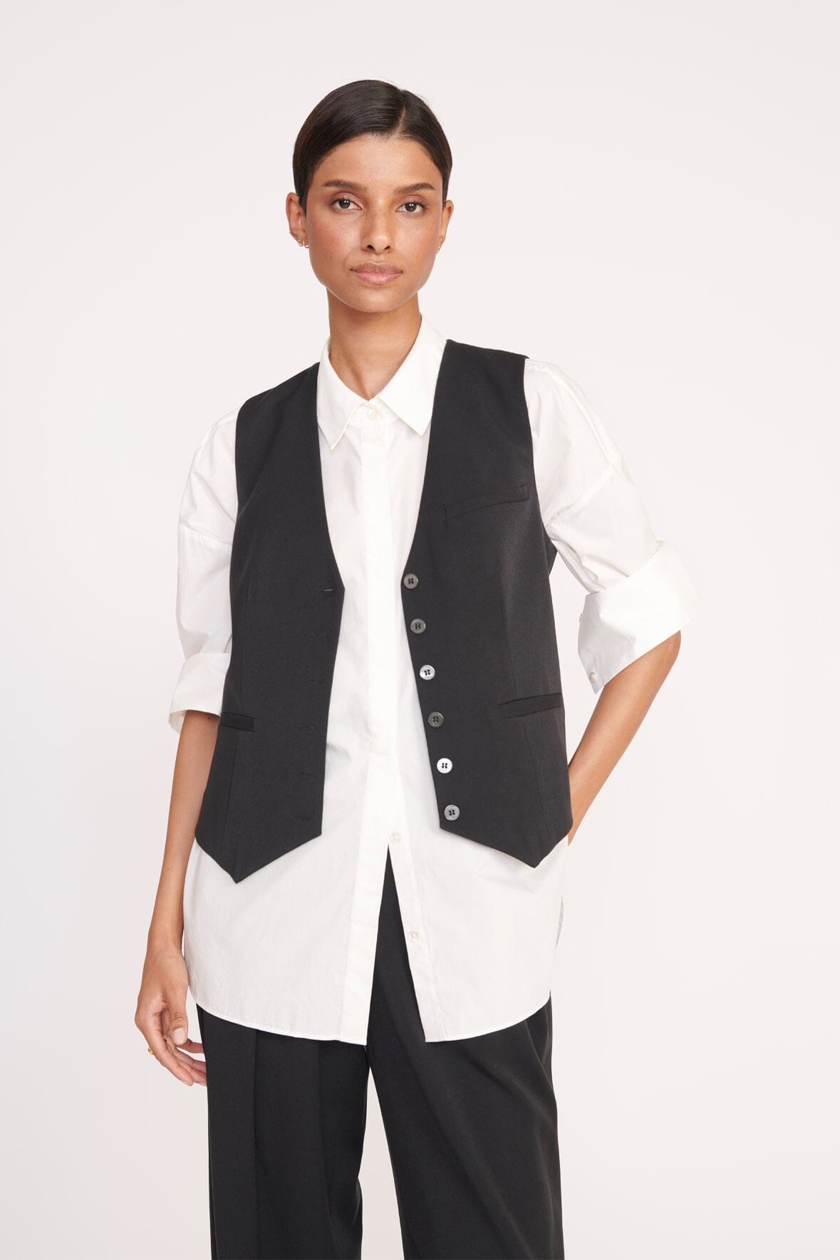 STAUD BRETT VEST NAVY - 2