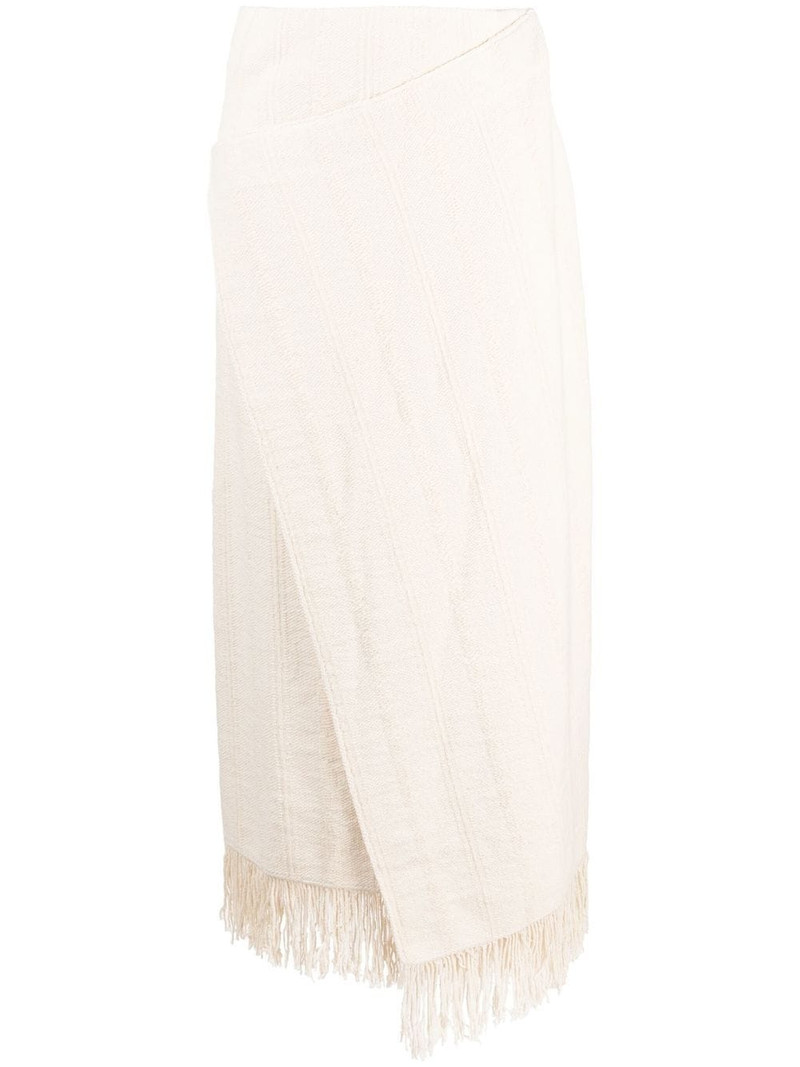 fringe-trim midi skirt 1