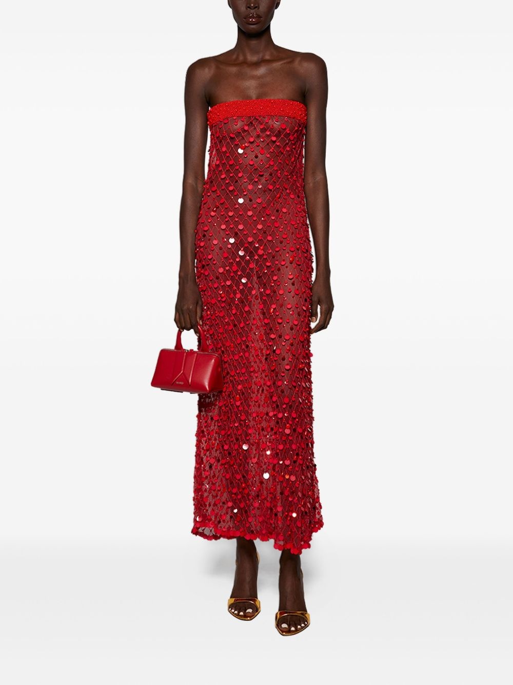 sequin-embellished midi dress - 2