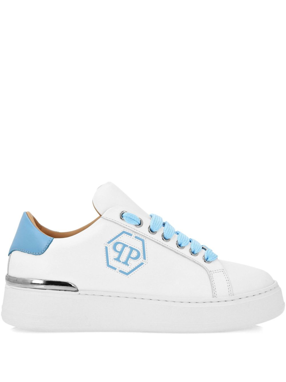 leather platform sneakers - 1