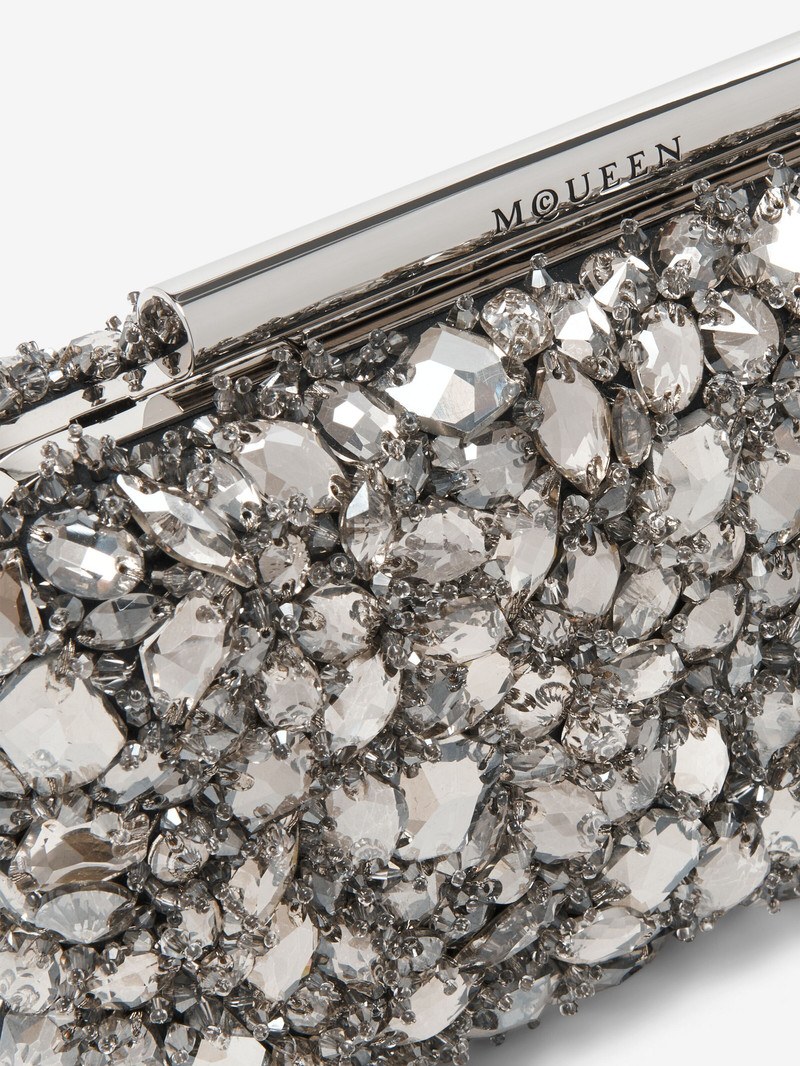 Alexander McQueen Crystal Embroidery T-Bar Box Clutch outlook