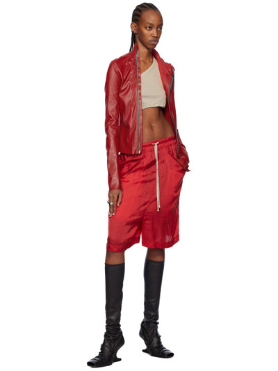 Rick Owens Red Boxer Shorts outlook