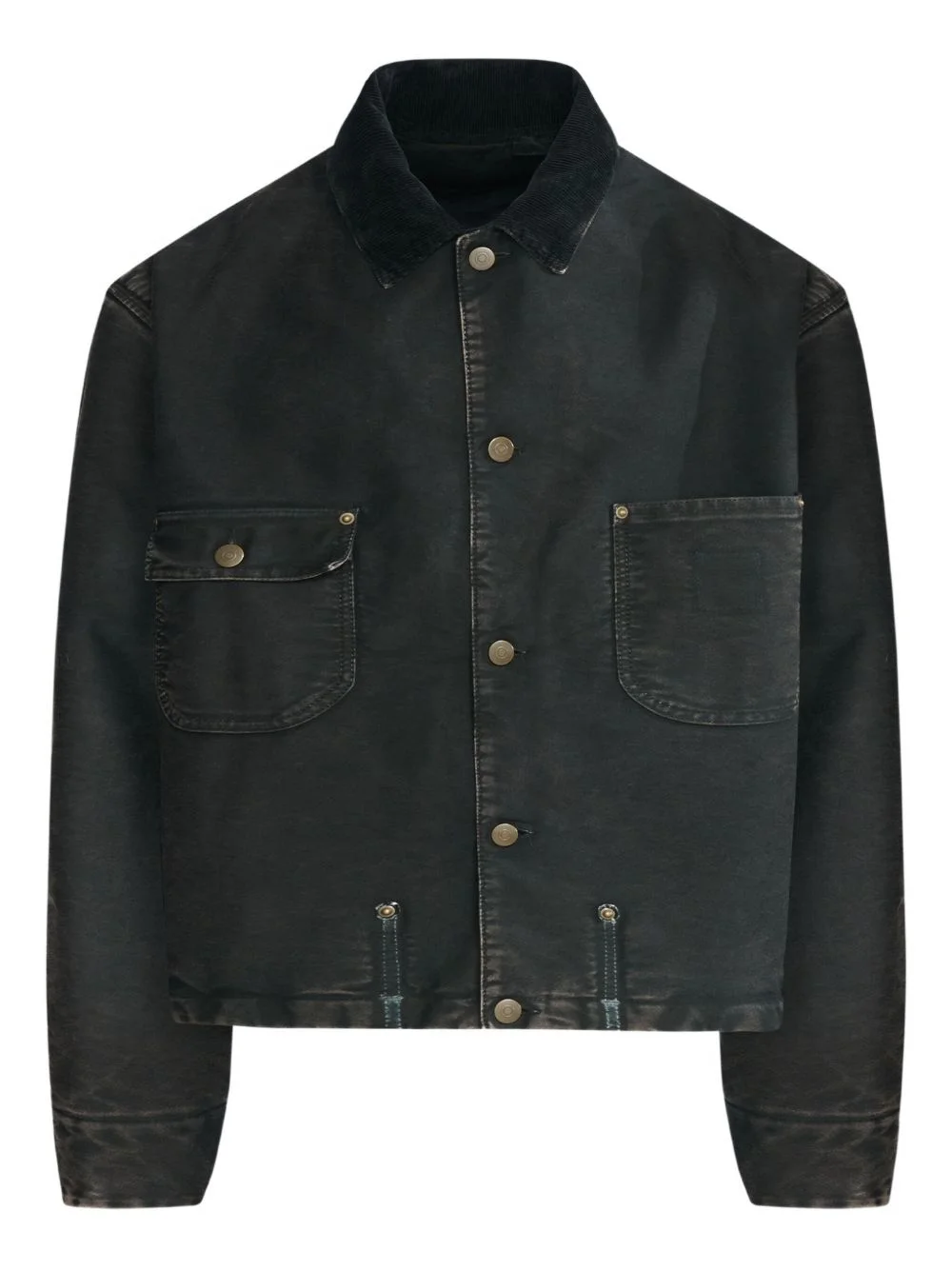 patch-pockets denim jacket - 1