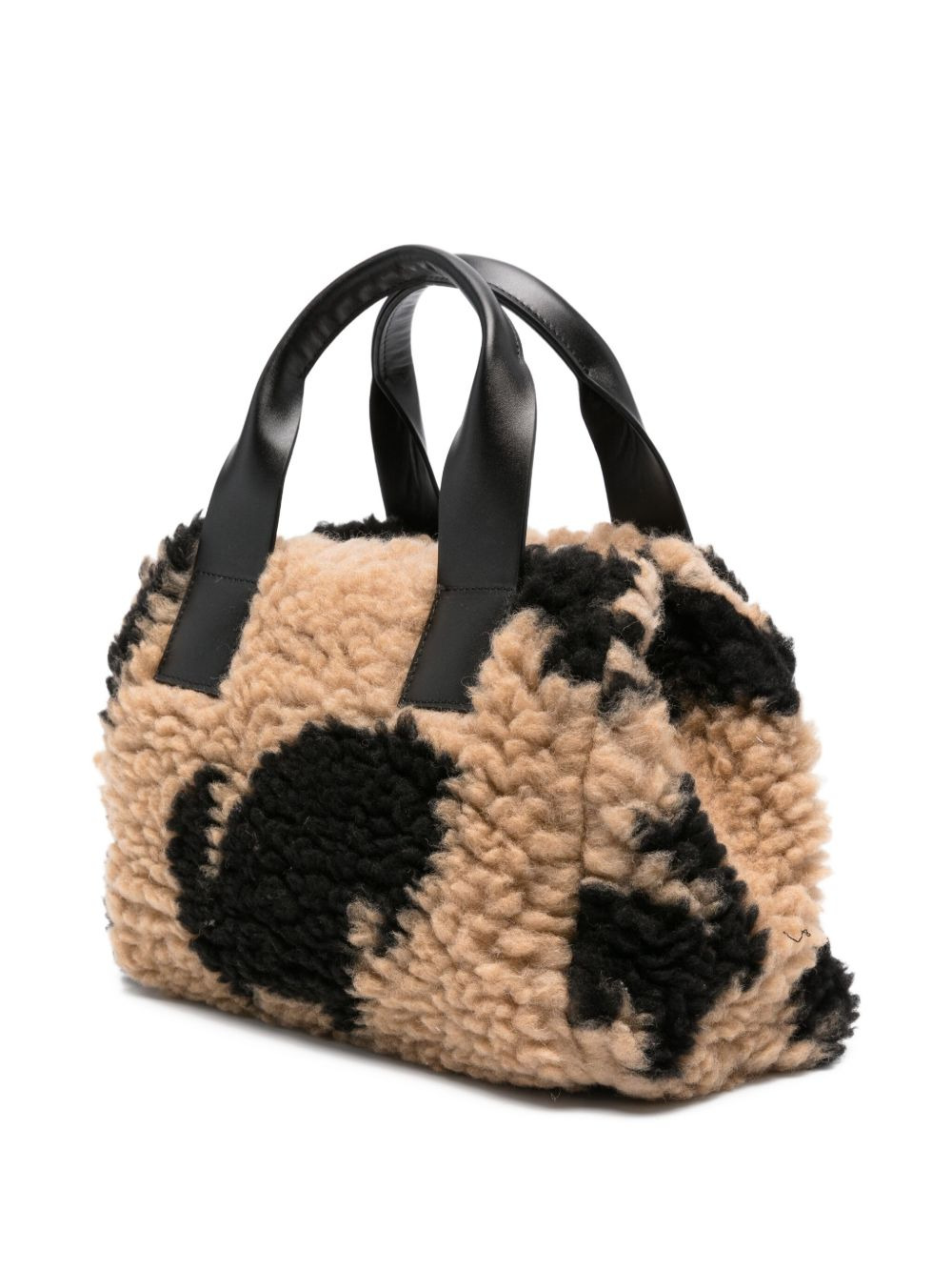 medium faux-fur tote bag - 3